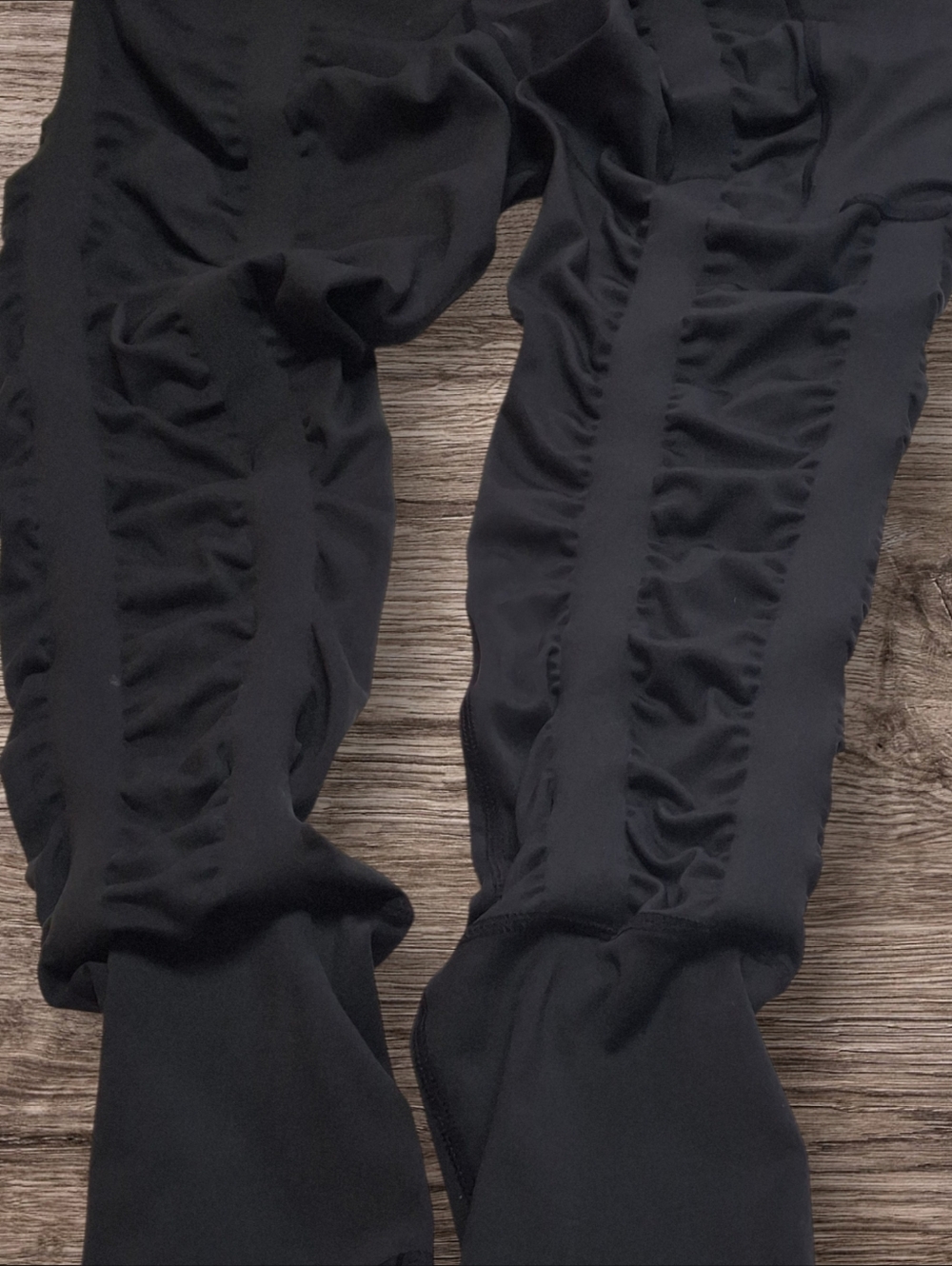 Skinnify Ruched Black High-Waisted 6 Resistance Band Leggings Women Size Medium - Picture 14 of 16